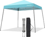 Canopy Tent, 10X10 FT Pop Up Canopy Outdoor Instant Tent Slant Legs by Oneofics