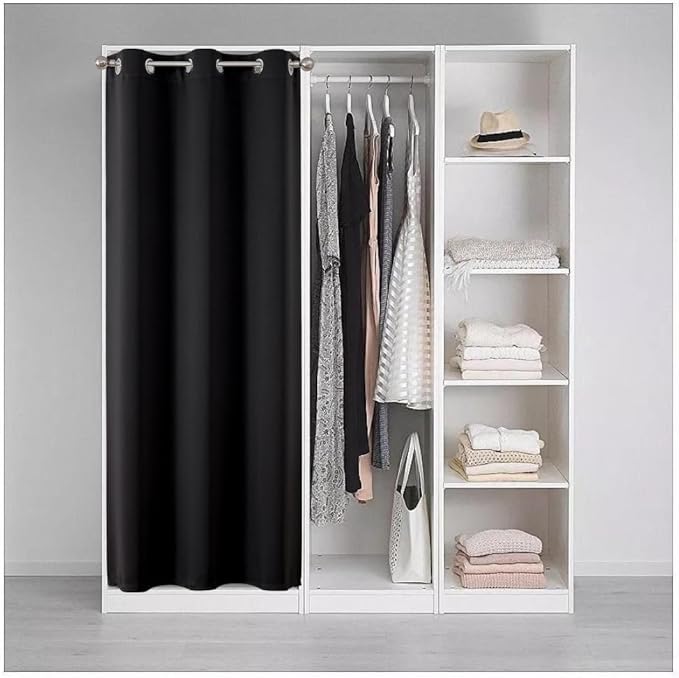 Joydeco Blackout Door Curtain for Doorway Privacy 80 Inches Long, Grommet - Image 3