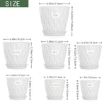 4/4.5/5/5.5/6/6.5/7 Inch Plant Pots, 7 Pack Flower Pots - Image 2