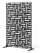 VEVOR Metal Privacy Screen, Outdoor Privacy Screens 3-Panel, Freestanding by VEVOR