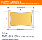 8' x 8' Sun Shade Sail Sand Curved Commercial Outdoor Shade Cover Sand - Image 2