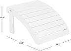 Safavieh Patio Collection Hampton Adirondack Acacia Wood Ottoman - Image 7