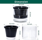 D'vine Dev 10 Inch Design Self Watering Planter - Image 3