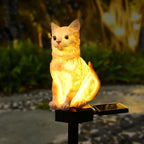 Cat Solar Light Ornaments Garden Decor Outdoor Lawn Decorations Cute Animal - Image 3