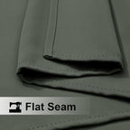 NICETOWN 2 Panels Weighted Blackout Outdoor Curtains - Image 5