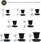 The HC Companies 16 Inch Round Prima Planter - Image 6