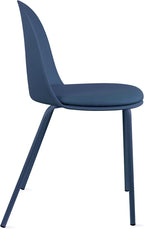 2xhome Parent Modern Stackable Armless Dining Chair | Plastic Shell Seat - Image 5