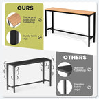 Crestlive Products Outdoor Bar Table and Chairs Set, 3 Piece Outside Patio Bar - Image 5