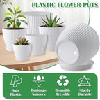 7.5/6.5/5.5/4.9/4.2/3.5 Inch Plant Pots - Image 6