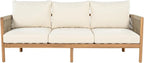 Christopher Knight Home Havets 77"W Outdoor 3 Seater Sofa, Acacia Wood Bench - Image 4