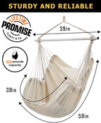 ADVOKAIR Hammock Chair Swing, Heavy-Duty Hanging Rope Swing Seat Supports 500 - Image 5