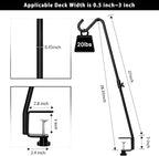 FEED GARDEN 2 Pack 29 Inch Adjustable Deck Hook, Solid Steel Deck Hangers - Image 2