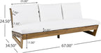 Christopher Knight Home Wicos Modern Acacia Wood Outdoor Sofa - Image 2