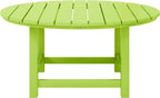 WestinTrends Malibu Low Outdoor HDPE Round Patio Coffee Table - Image 3