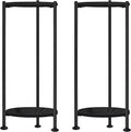 2-Pack Plant Stand Indoor Outdoor, Heavy Duty Indoor Plant Shelf, 2 Tier by Lilybud--lily