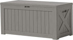 Patiowell 120 Gallon Large Deck Box, Outdoor Lockable Storage Box by Patiowell