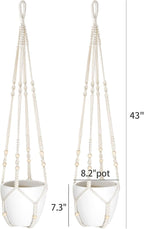 Mkono 43 Inch Macrame Plant Hanger Large - Image 6