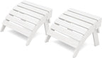 KINGYES Folding Adirondack Ottomans Set of 2 by KINGYES