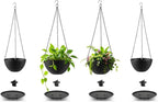 Hanging Planters for Indoor Outdoor Plants 8 and 10 Inch, 4 Packs Hanging - Image 7