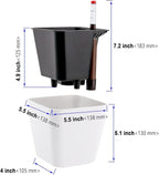 5.5 Inch Self Watering Plastic Planter - Image 2