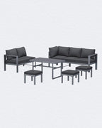 AECOJOY Aluminum Patio Furniture Set, 8 Seats Modern Outdoor Furniture - Image 6