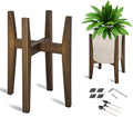 OERGKE Adjustable Plant Stand, Bamboo Mid Century Modern Indoor Plants Stands by OERGKE