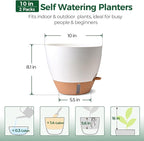 2 Pack 10 Inch Self Watering Pots - Image 3