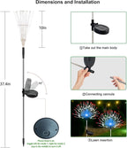 Solar Garden Lights Outdoor Waterproof, 2 Pack 120 LED Solar Firework Lights - Image 6