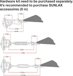 SUNLAX Large Sun Shade Sail 20' x 23' Dark Grey Rectangle Canopy Sail Shade - Image 3