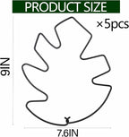 5PCS Black Monstera Plant Stem Support 9x7.6in - Image 2