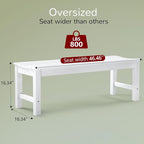 Stoog Outdoor Bench, 2-Person Patio Backless Bench, Outdoor Benches Weatherproof - Image 3