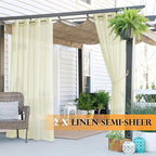 RYB HOME Sheer Curtains Outdoor - Image 5