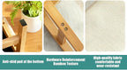 Gray Foot Stools Ottoman, Small Soft Footrest Ottoman - Image 9