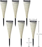 6 Pack Solar Lights Outdoor Garden Decorative Mandala Solar Garden Lights - Image 7
