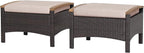 RELAX4LIFE Outdoor Wicker Ottomans by RELAX4LIFE