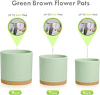 8/7/6 inch Plant Pots, 3 Pack Cylinder Flower Pots - Image 6