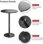 Furmax Bistro Pub Table Round Bar Height Cocktail Table - Image 4