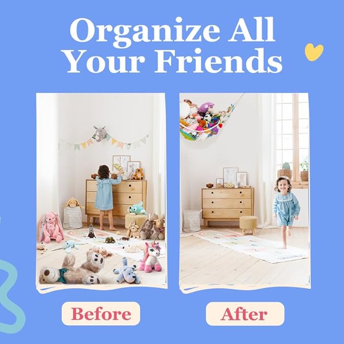 Lilly's Love Stuffed Animal Hammock | Corner Hanging Organizer, Toy Storage - Image 3