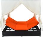 Wicker Metal Outdoor Bed Lounger - Image 7