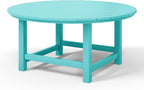 WestinTrends Malibu Low Outdoor HDPE Round Patio Coffee Table - Image 9
