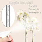 Plant Stakes, Plant Sticks 20PCS Acrylic Clear Plant Support Stakes, 18 Inches - Image 4