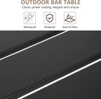 Outdoor Bar Table, Patio Counter Height Bar Table - Image 7