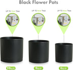 10/8/6 inch Large Deep Plant Pots - Image 6