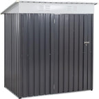 Vongrasig Outdoor Storage Shed, 6 x 4 FT Outside Metal Garden Shed - Image 8