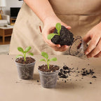 BTPLASTIK 200 Pack 2.5 Inch Clear Nursery Pots - Image 5