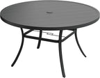 VICLLAX 60" Outdoor Round Patio Table by HOME