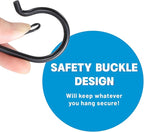 36 PCS Q-Hanger Hooks with Safety Buckle, Windproof Screw Hooks - Image 2