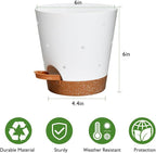 Orchid Pots with Holes, 6 Inch Self Watering Orchid Pot 2 Pack Plastic Plant - Image 5