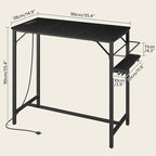 Bar Table, 35.4-Inch Counter Height Pub Table - Image 2