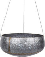 Creative Co-Op Grey & Gold Hanging Iron Planter by CreativeCo-Op